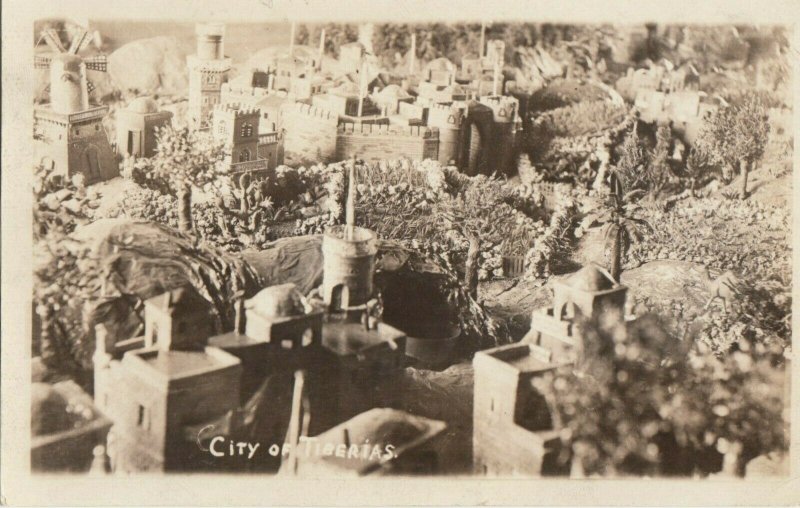 RP: TIBERIAS, Israel, 1900-10s; Miniature Model