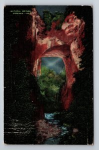 Stone Arch In Shenandoah Valley Natural Bridge Virginia Vintage Posted 1941