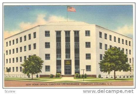 New Home Office, Carolina Life Insurance Company, Columbia,South Carolina,30-40s