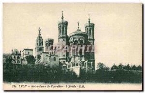 Lyon - Our Lady of Fourviere - L & # 39Abside - Old Postcard