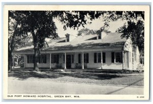 c1940's Old Fort Howard Hospital Green Bay Wisconsin WI Vintage Postcard