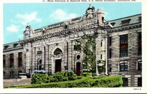 Maryland Annapolis Main Entrance To Bancroft Hall U S Naval Academy Curteich