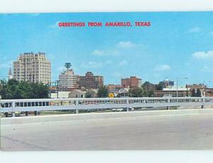 Pre-1980 GREETINGS FROM POSTCARD Amarillo Texas TX ho5898-12