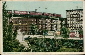 B579 United States New York Elevated Train 1911