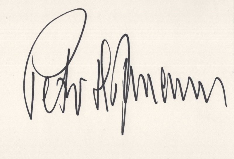Peter Hofmann Opera German Tenor Hand Signed Autograph Card