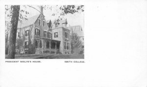 PRESIDENT SEELYE'S HOUSE SMITH COLLEGE MASSACHUSETTS PMC POSTCARD (c. 1900)