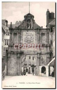 Old Postcard Vannes Porte Saint Vincent