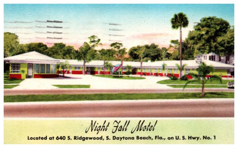 Florida  South Daytona Beach Night Falls Motel