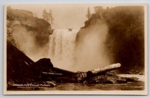 Snoqualmie Falls Washington Real Photo RPPC Postcard A31