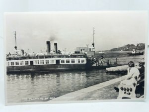 The Floating Bridge Car Ferry Sandbanks Poole Dorset Vintage RP Postcard 1955