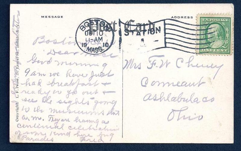 I sent you a letter by Fast Express . .  used c1910