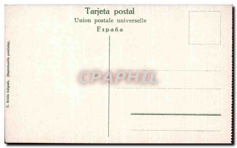 Old Postcard Barcelona Parque de Gracia