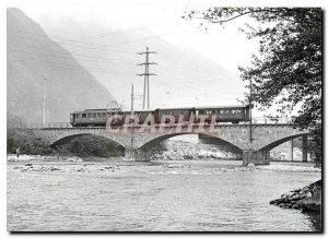 Postcard Modern train to cross the Mesocco Moesa pr�s Castione