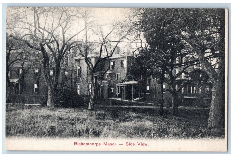 c1910 Bishopthorpe Manor Side View York Yorkshire England Unposted Postcard