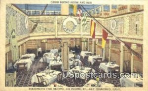 Cabin Dining Room & Bar, Bernstein's Fish Grotto - San Francisco, California ...