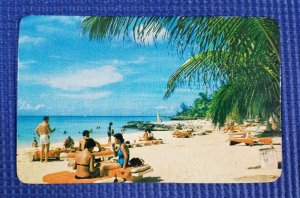 Vintage Playa San Juan Beach Cozumel Quintana Roo Mexico Postcard