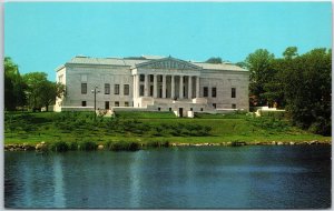 VINTAGE POSTCARD THE BUFFALO & ERIE COUNTY HISTORICAL SOCIETY BUILDING AND LAKE