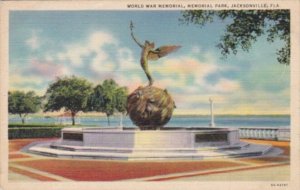 Florida Jacksonville Memorial Park World War Memorial 1938 Curteich