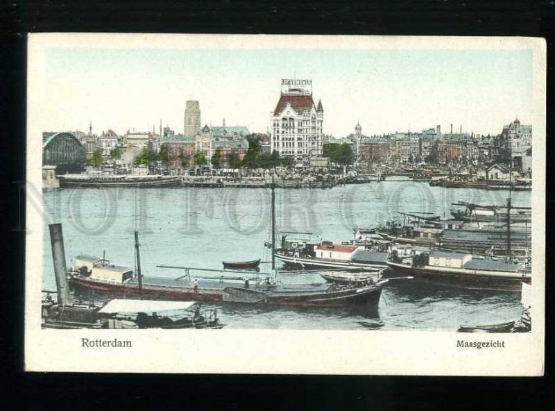 213602 HOLLAND Rotterdam Cacao Adriessen Vintage postcard