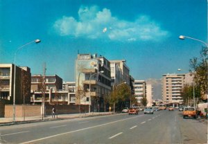 Postcard Middle East Iran Amir Atabak street Teheran 