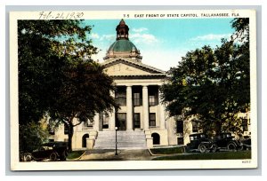 Vintage 1930 Postcard The State Capitol Building & Grounds Tallahassee Florida