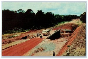 c1950's Colorful Affobakka Road Main Artery Greetings from Suriname Postcard