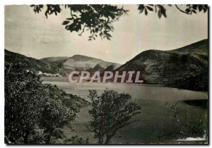 Modern Postcard Les Beaux Sites in the winter Alpine Road Lake Dam Castillon