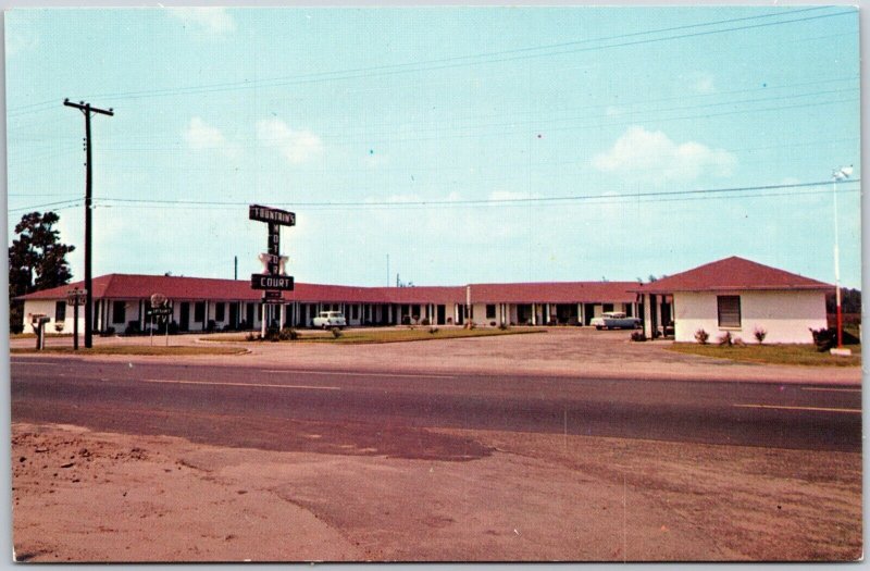 Fountain Motor Court Motel Wilmington North Carolina Vintage Postcard