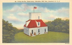 STAMFORD, NY New York   MT UT-SAY-AN-THA OBSERVATORY   c1940's Postcard