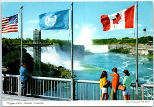 Postcard - Niagara Falls, view from Ontario, Canada - Niagara Falls