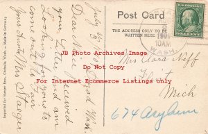 WA, Chehalis, Washington, Post Office Building, 1909 PM, Steager Bros Pub