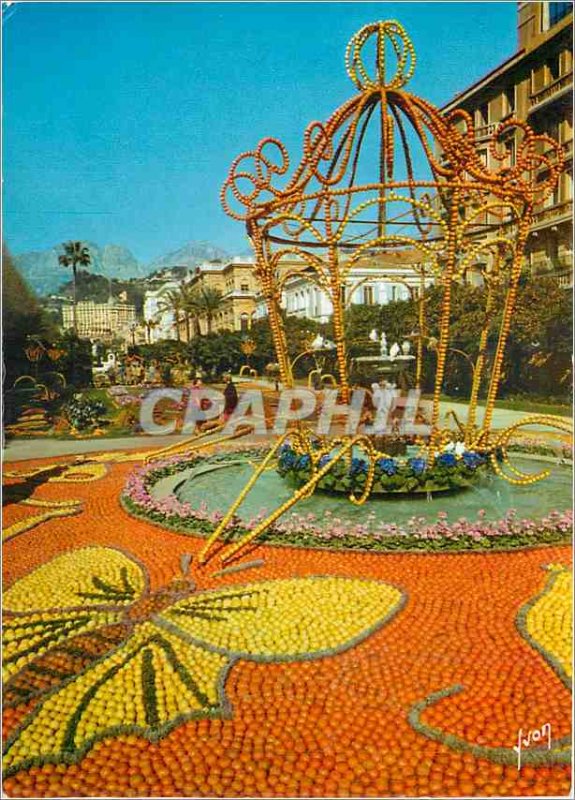 Modern Postcard The French Riviera miracle of nature Menton Alpes Maritimes L...