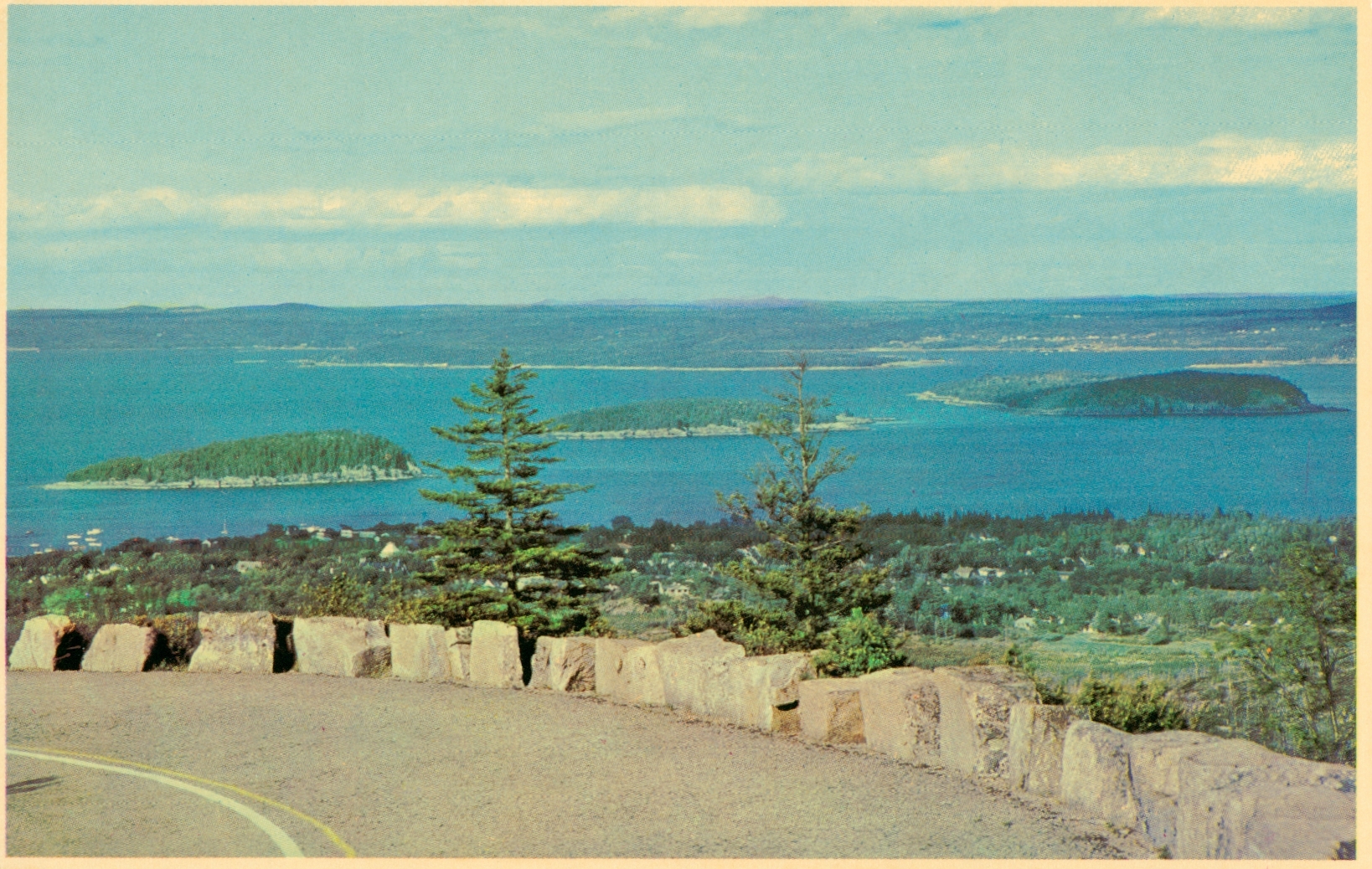 Bar Harbor Porcupine Islands Cadillac Mountain Highway Mt. Desert