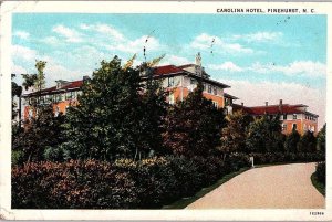 Postcard HOTEL SCENE Pinehurst North Carolina NC AI9289