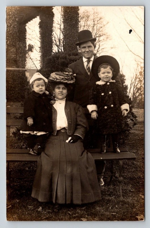 RPPC  Family Photo  Named    Postcard