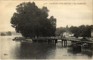 CPA Samois La Passerelle FRANCE (1300927)