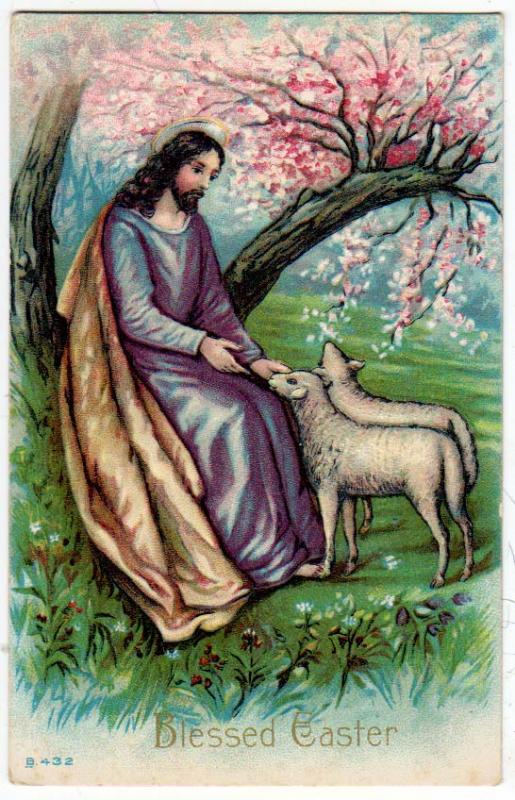 Easter - Jesus and Lambs