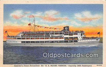 SS Mount Vernon Washington DC USA Ship Unused 