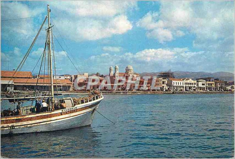 Postcard Modern Cyprus and center of the wine Boat Industry