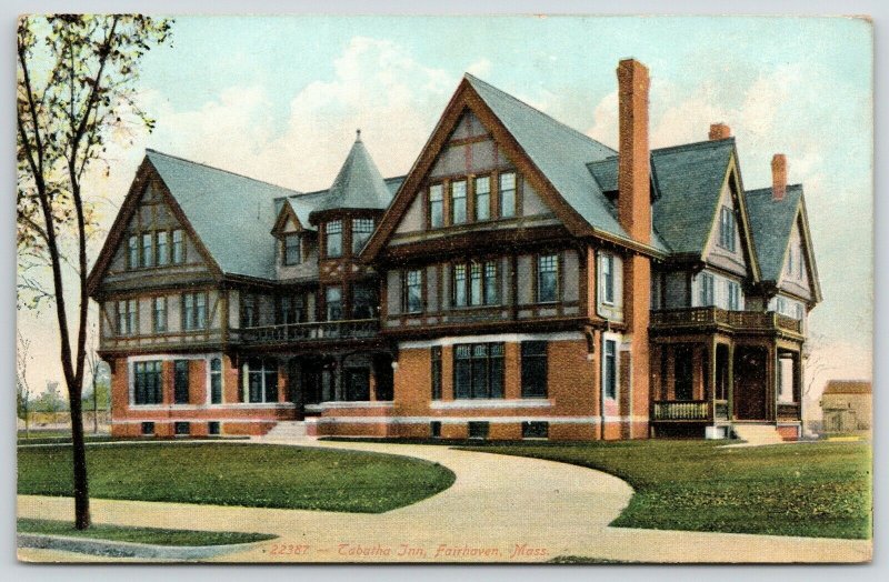 Fairhaven MA~Turret & Dormer Middle~Gingerbread Style Tabatha Inn~Circle Dr 1910 