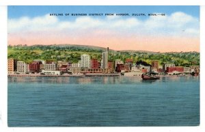 MN - Duluth. Skyline of Business District from Harbor