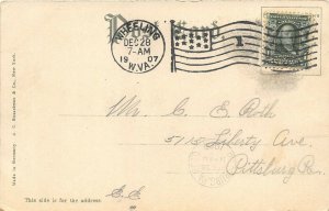 Wheeling West Virginia 1907 Postcard City Hall