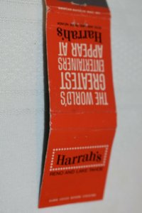 Harrah's Reno and Lake Tahoe 20 Strike Matchbook Cover
