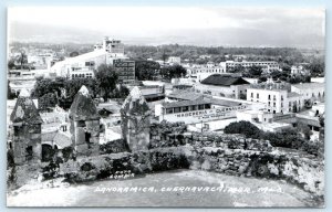 RPPC CUERNAVACA, Morelos Mexico ~ MADERERIA Birdseye View c1940s Gamboa Postcard