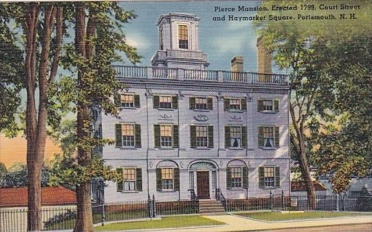 New Hampshire Portsmouth Pierce Mansion Erected 1799 Court Street And Haymark...