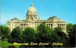 Mississippi State Capitol Jackson MS Postcard VTG UNP Dexter Vintage Unused 