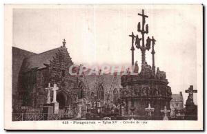 Postcard Old Calvary Church Plougonven