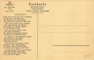 1906 Loreleyfels Rhine River Germany Paddle Steamer Postcard Cramers