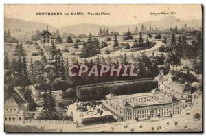 Old Postcard Bourbonne Les Bains View Park