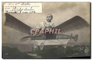 Old Postcard Jet Aviation Child Robert Mill